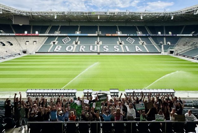 Kick-Off im Borussia-Park in Mönchengladbach