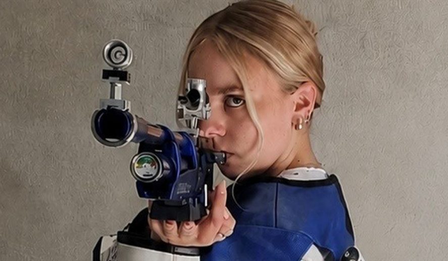 Michelle beim Training von vorne